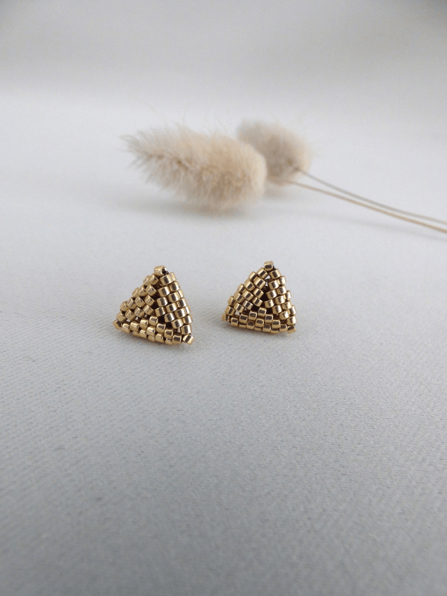 Puces d'oreilles mini Kitty - doré