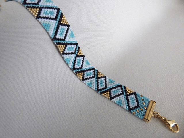 Bracelet Tribal Sunset - bleu