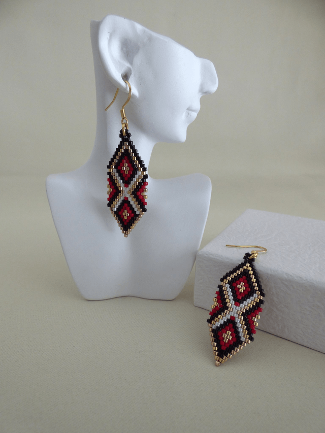 Boucles d'oreilles Glam ethnique 