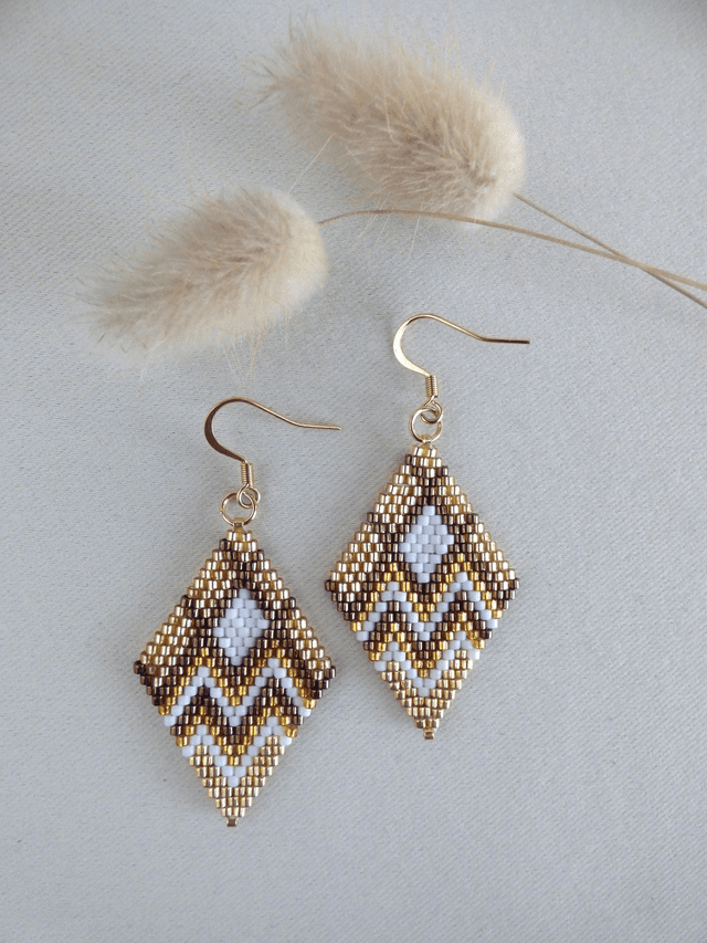 Boucles d&#039;oreilles Aube dorée