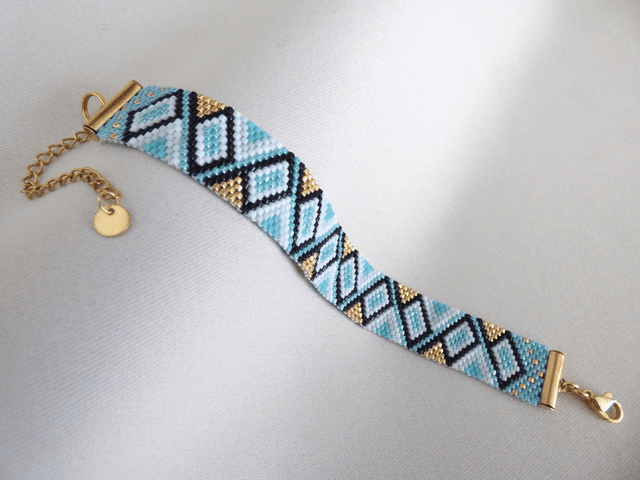 Bracelet Tribal Sunset - bleu